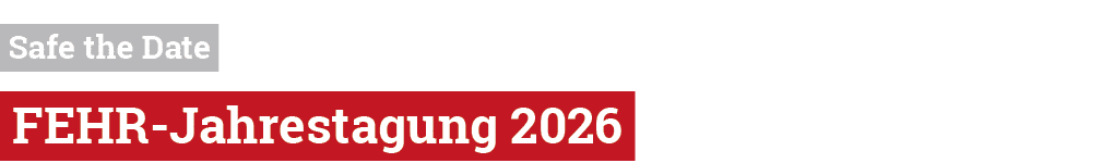  Safe the Date FEHR Jahrestagung 2026 