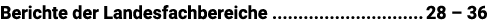 Berichte der Landesfachbereiche 28 – 36