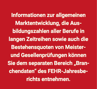 Informationen zur allgemeinen Marktentwicklung, die Ausbildungszahlen aller Berufe in langen Zeitreihen sowie auch di...