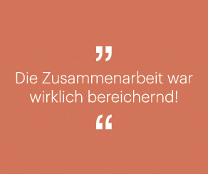 ￼ Die Zusammenarbeit war wirklich bereichernd! ￼
