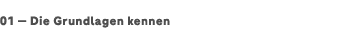 01 ­— Die Grundlagen kennen