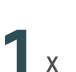 1 x
