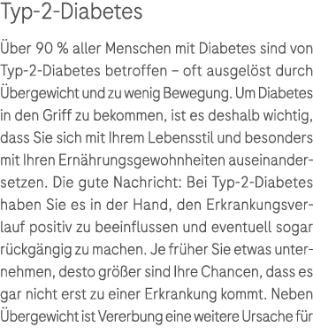 Typ 2 Diabetes ber 90 % aller Menschen mit Diabetes sind von Typ 2 Diabetes betroffen – oft ausgel st durch  bergewi...