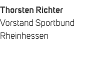 Thorsten Richter Vorstand Sportbund Rheinhessen 