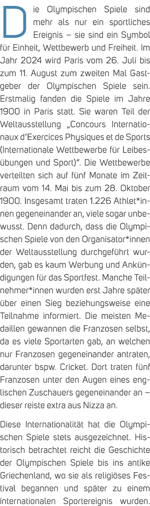 Die Olympischen Spiele sind mehr als nur ein sportliches Ereignis – sie sind ein Symbol f r Einheit, Wettbewerb und F...