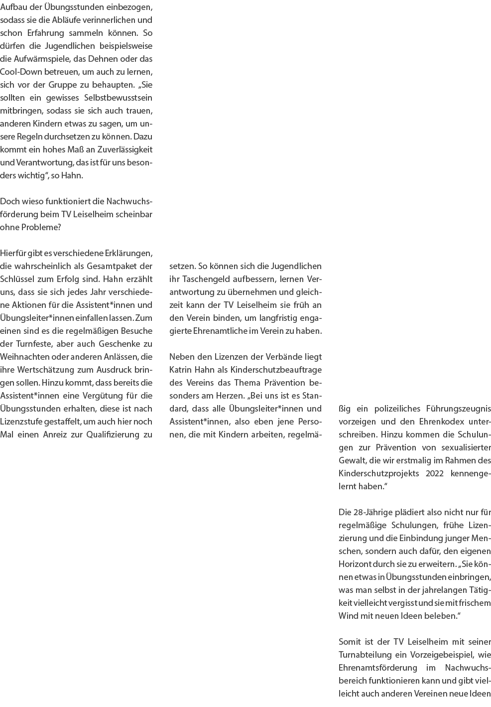 Aufbau der bungsstunden einbezogen, sodass sie die Abl ufe verinnerlichen und schon Erfahrung sammeln k nnen. So d r...