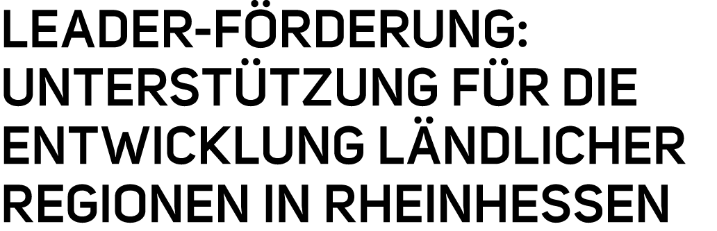 LEADER F rderung: Unterst tzung f r die Entwicklung l ndlicher Regionen in Rheinhessen 