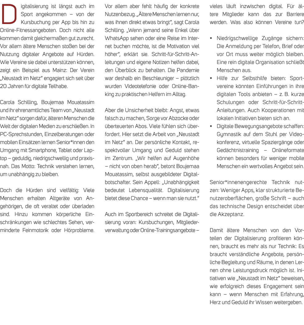 Digitalisierung ist l ngst auch im Sport angekommen – von der Kursbuchung per App bis hin zu Online Fitnessangeboten....