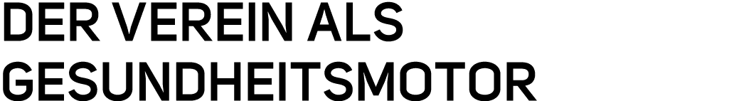 Der Verein als Gesundheitsmotor