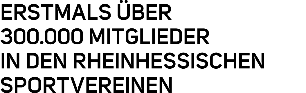Erstmals ber 300.000 Mitglieder in den rheinhessischen Sportvereinen 