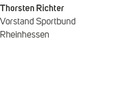 Thorsten Richter Vorstand Sportbund Rheinhessen 