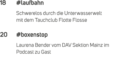 18 #laufbahn Schwerelos durch die Unterwasserwelt mit dem Tauchclub Flotte Flosse 20 #boxenstop Laurena Bender vom DA...